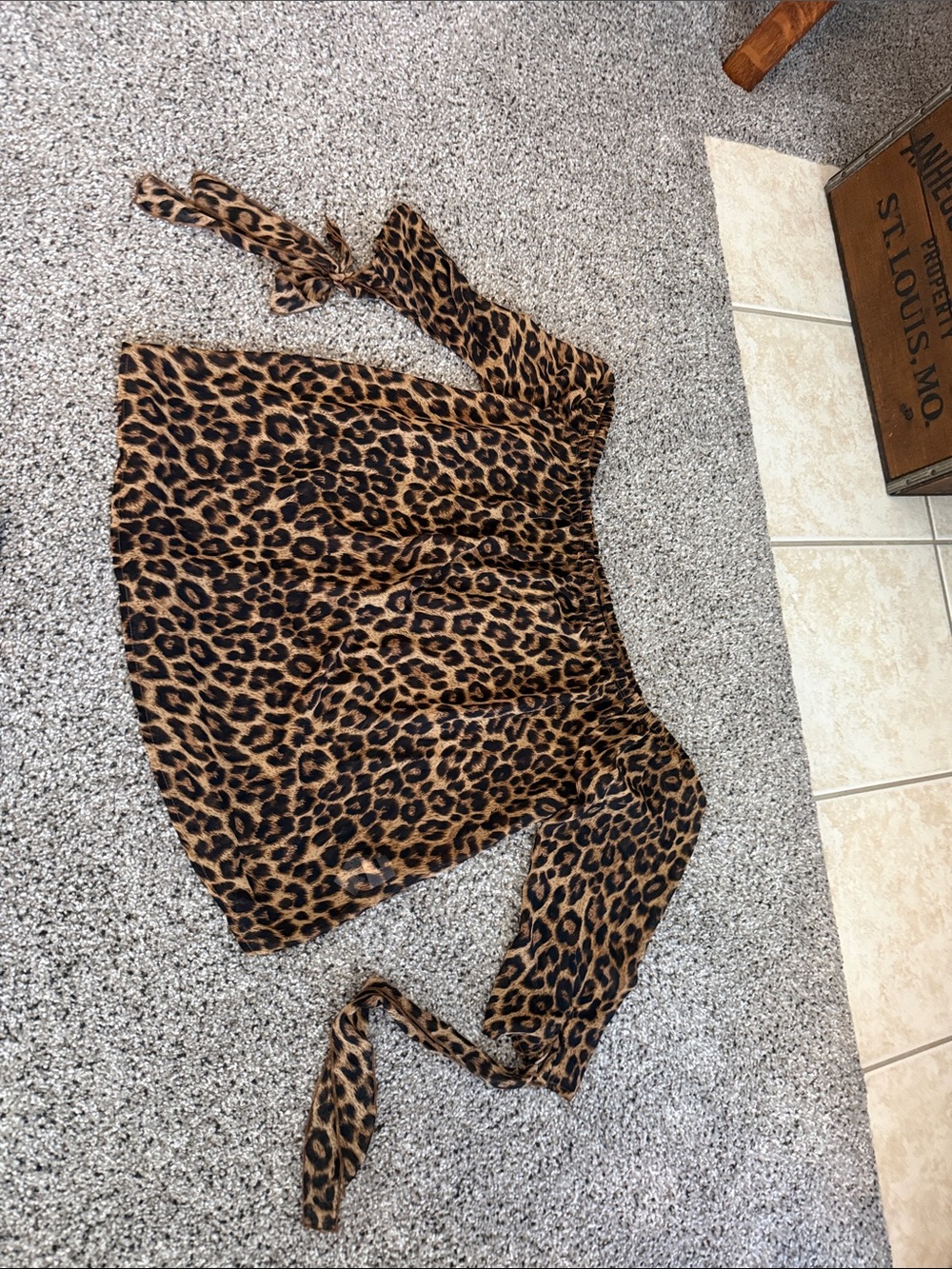 i jeans by Buffalo Leopard Print Blouse in Brown and Black